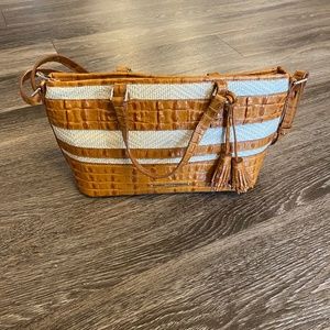 Brahmin Crocodile Leather Shoulder Bag